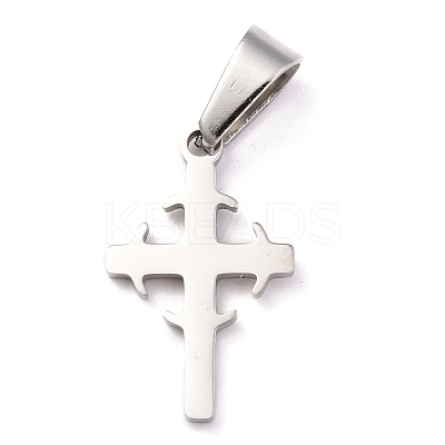 Tarnish Resistant 304 Stainless Steel Pendants STAS-P253-06P-1