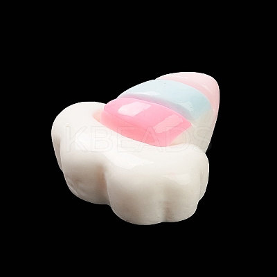 Opaque Resin Cabochons LS-RESI-C032-01D-1