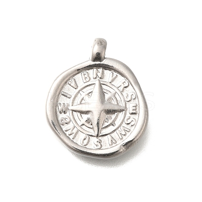 Anti-Tarnish 304 Stainless Steel Pendants STAS-I321-77P-1