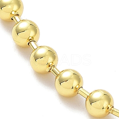 Long-Lasting Plated Brass Round Bead Slider Beacelets for Women Men LS-BJEW-E089-01G-02-1