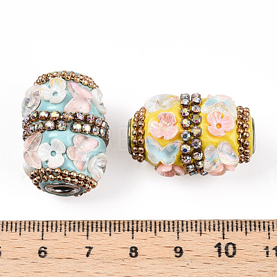 Handmade Indonesia Alloy Beads IPDL-B001-06-1