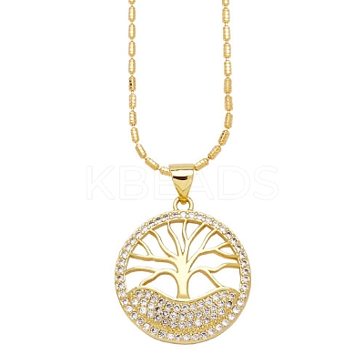 Brass Micro Pave Cubic Zirconia Pendant Nrcklaces LS-PW-WG36503-02-1