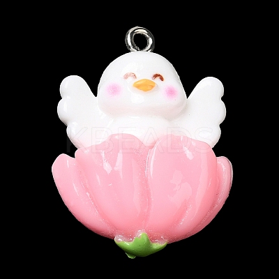 Cute Opaque Resin Pendants LS-RESI-L038-07P-05-1