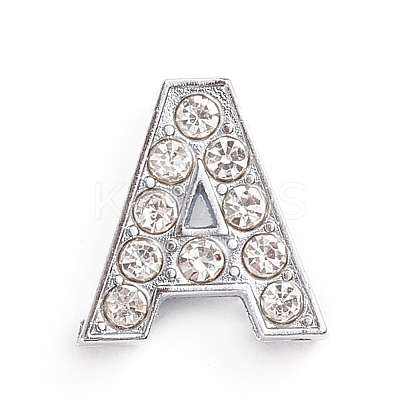 Alloy Slide Charms LS-ALRI-WH0005-09A-P-1