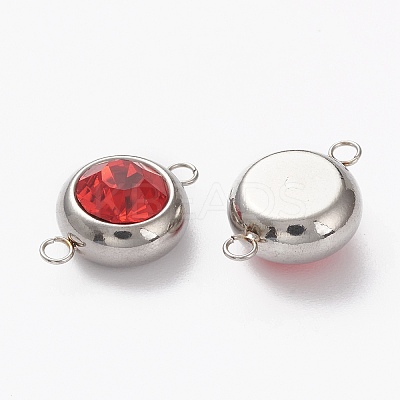 Stainless Steel Color Plated 304 Stainless Steel Pave Cubic Zirconia Links Connectors LS-STAS-I169-02P-03-1