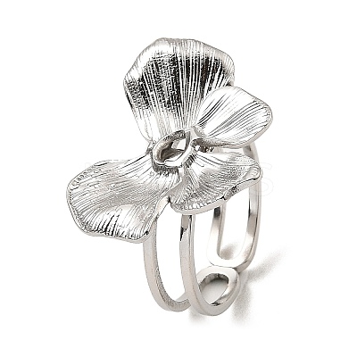 Non-Tarnish 304 Stainless Steel Open Cuff Rings RJEW-Z018-14P-1