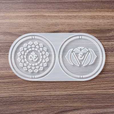 Meditation Yoga Pendants Cup Mat Silicone Molds LS-DIY-B056-02A-1