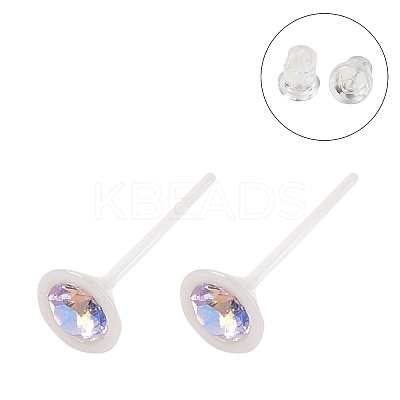 Hypoallergenic Bioceramics Zirconia Ceramic Stud Earrings EJEW-C111-04B-1