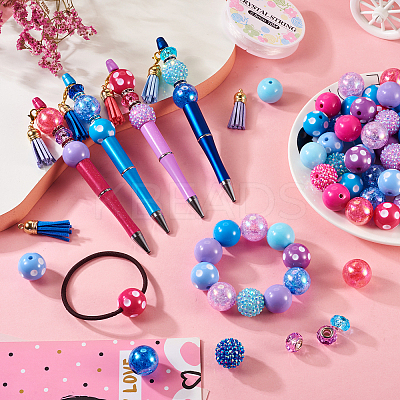 DIY Beadable Pen Making Kit DIY-BT0001-53-1