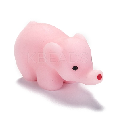 Elephant Shape Stress Toy AJEW-H125-18-1