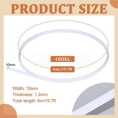 Plastic Covered Steel Boning for Bridal Dress Bustle DIY-WH0304-604A-1