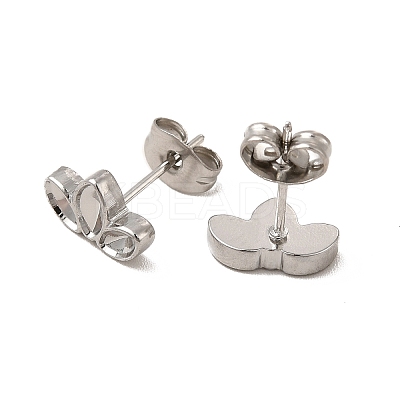 Non-Tarnish 304 Stainless Steel Stud Earring Cabochon Settings EJEW-I281-10P-1