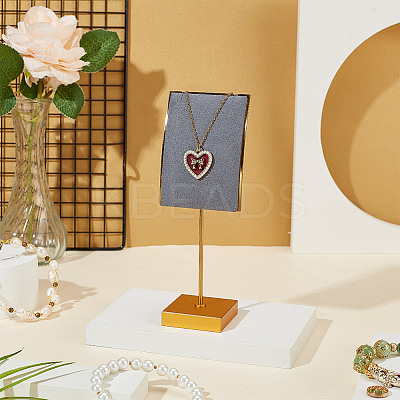 Velvet & Alloy Earrings Display Stands ODIS-WH0061-69B-1