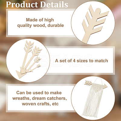 Unfinished Wood Chips DIY-WH0656-19A-1