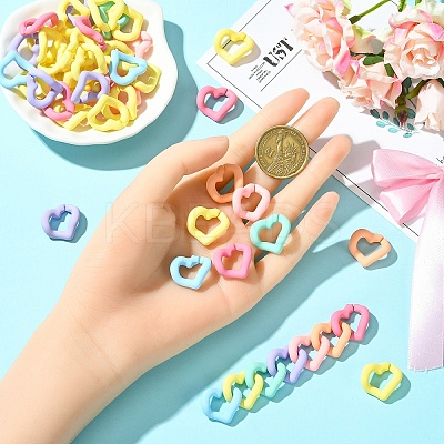 50Pcs Acrylic Linking Rings OACR-YW0003-57-1