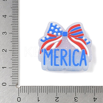 Independence Day Silicone Beads SIL-E013-01A-1