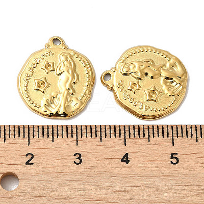 Manual Polishing 304 Stainless Steel Pendant Rhinestone Settings Nuggets STAS-P335-37G-1