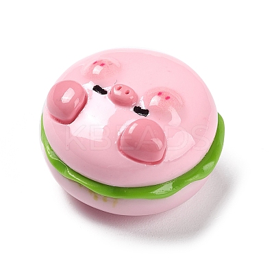 Opaque Resin Cute Pig Imitation Food Decoden Cabochons CRES-M016-01E-1