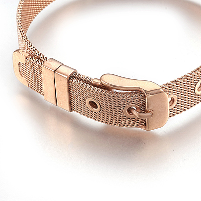 304 Stainless Steel Watch Bands X-WACH-P015-02RG-1