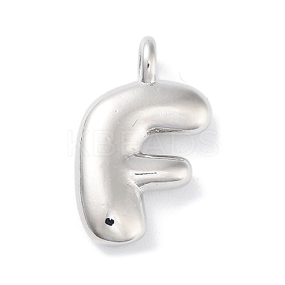 Rack Plating Brass Balloon Letter Pendants X-KK-C050-01P-F-1