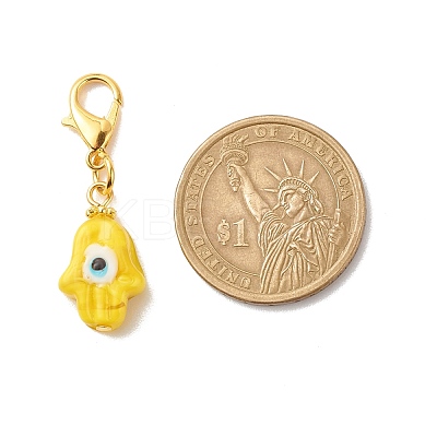 Lampwork Pendant Decoration HJEW-JM00694-1
