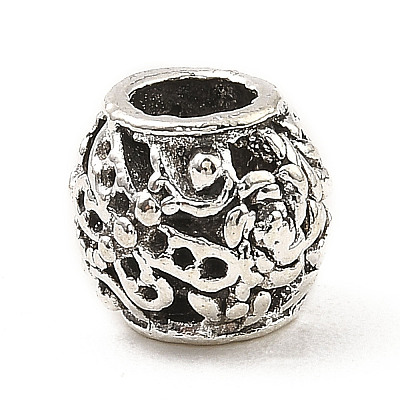 Tibetan Style Alloy European Beads FIND-E041-02AS-1
