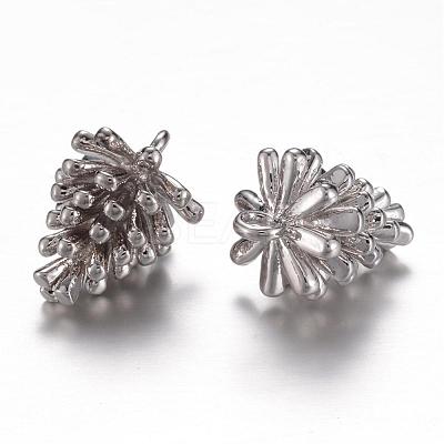 Long-Lasting Plated Brass Charms KK-P060-01P-NR-1