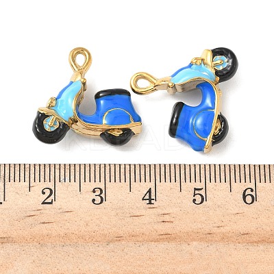 304 Stainless Steel Enamel Pendants STAS-I346-38G-1