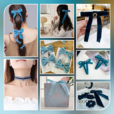 Velvet Spandex Ribbon OCOR-WH0082-467E-1