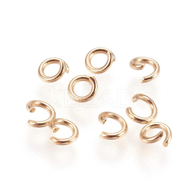 304 Stainless Steel Open Jump Rings STAS-P212-19G-04-1