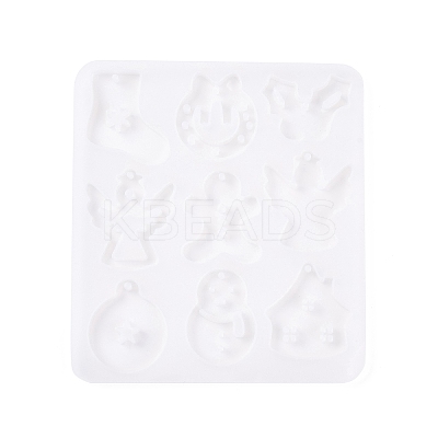 Christmas Pendants DIY Silicone Mold DIY-K073-19D-1