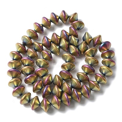 Electroplate Glass Beads Strands EGLA-G038-01A-FP01-1