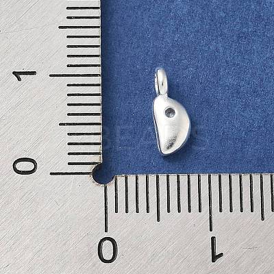 925 Sterling Silver Cubic Zirconia Moon Charms STER-R002-02S-03-1