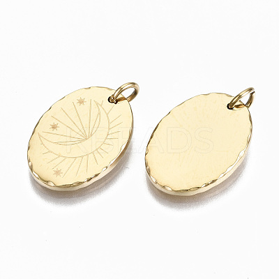 304 Stainless Steel Pendants STAS-S116-033G-1