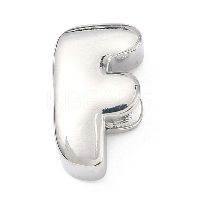 Brass Initial Beads KK-B167-27P-01F-1