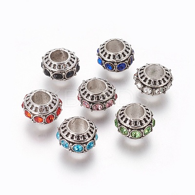 Tibetan Style Alloy European Beads PALLOY-F224-16AS-1