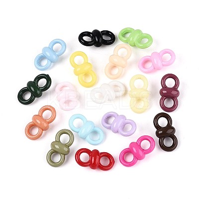 UV Plating Opaque Acrylic Links/Connector Charms SACR-T017-66M-1