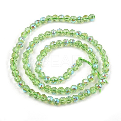 Electroplate Transparent Glass Beads EGLA-B013-02A-AB04-1