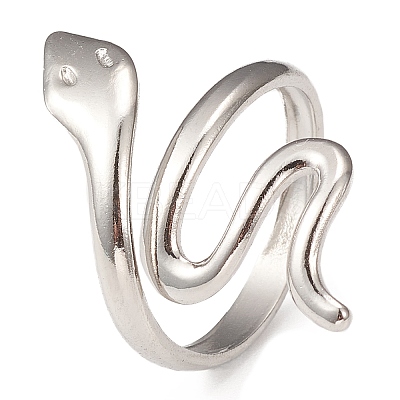 Non-Tarnish 304 Stainless Steel Cuff Rings RJEW-P080-04P-1