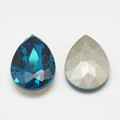 Pointed Back Glass Rhinestone Cabochons LS-RGLA-T081-6x8mm-14-1
