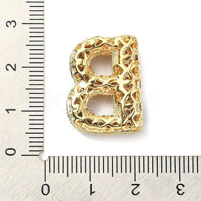 Rack Plating Brass Micro Pave Cubic Zirconia Pendants KK-Q790-01B-G-1