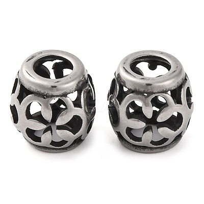 304 Stainless Steel European Beads STAS-H226-02AS-04-1
