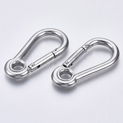 Tarnish Resistant 304 Stainless Steel Rock Climbing Carabiners LS-STAS-N087-23A-01-1