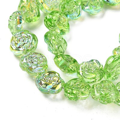 Electroplate Glass Beads Strands EGLA-K061-09A-AB01-1