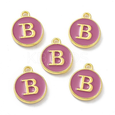 Golden Plated Alloy Enamel Charms ENAM-XCP0001-13B-1