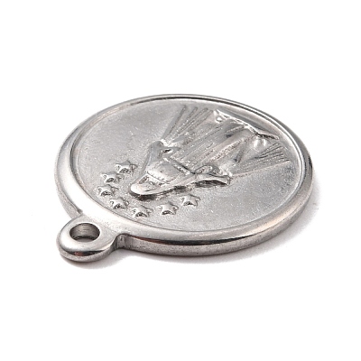 Non-Tarnish 304 Stainless Steel Pendants STAS-B024-28P-1