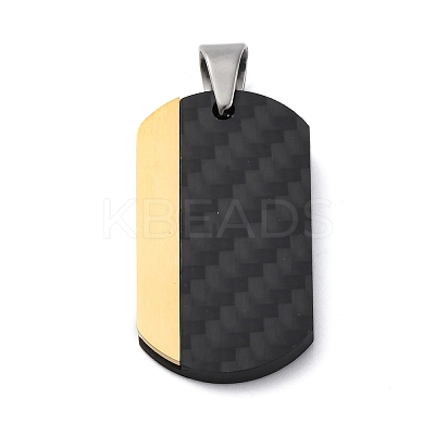 304 Stainless Steel Pendants STAS-U043-02G-1