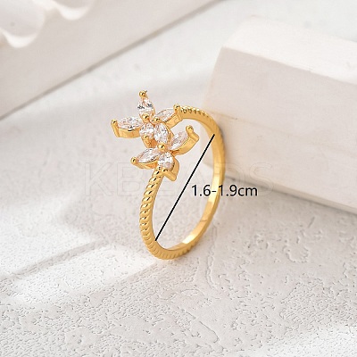 Flower Design Ladies Ring for Daily Wear EU5480-5-1