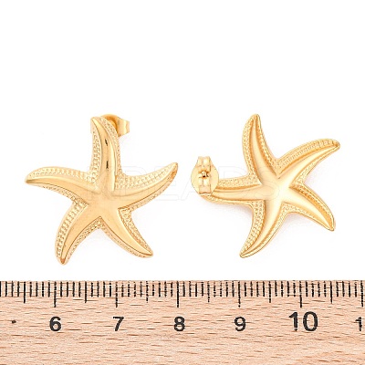 304 Stainless Steel Stud Earrings for Women EJEW-K306-12G-1
