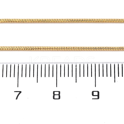 Long-Lasting Plated Brass Snake Chain Necklaces LS-NJEW-K112-04G-NF-1